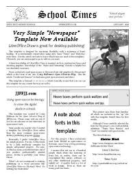Open Office Newsletter Templates Newspaper Template For Openoffice