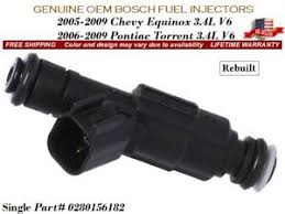 Details About 1 Fuel Injector Oem Bosch For 2005 2009 Chevy Equinox Pontiac Torrent 3 4l V6