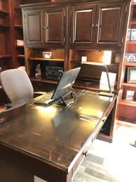 solid wood office set by thomasville