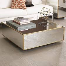 Mirror And Gold Coffee Table Hot