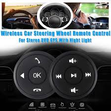 Universal Car Steering Wheel Controller 4key Music Wireless Dvd Gps Navigation Steering Wheel Radio Remote Control Buttons Black