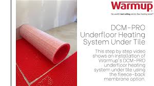 dcm pro underfloor heating system under