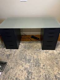 Ikea Glass Top Desk Furniture By