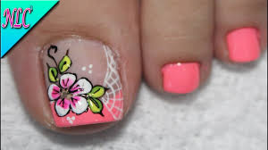 Sin embargo, las uñas de los pies tienen un crecimiento mucho. Diseno De Unas Para Pies Flores Sencillas Flowers Nail Art Nlc Youtube