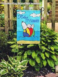 Relax It S Summer Snoopy Garden Flag