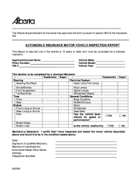An automotive vehicle inspection report template will help with your process of performing your vehicle inspection and ensures that you have an accurate record of the inspection. Alberta Insurance Inspection Form Fill Out And Sign Printable Pdf Template Signnow