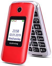 Jitterbug cell phones come in two models for seniors and the elderly: 3g Big Button Basic Mobile Phones For Elderly Dual Sim Free Flip Up Mobile Phone Unlocked With Dock Pay As You Go Mobile Phone Easy To Use For Senior Red Amazon Co Uk Electronics