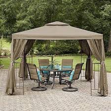 10x10 Canopy Gazebo With Insect Netting