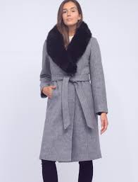 Coats Co Adele Herringbone Fur Shawl