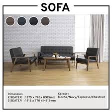 wooden sofa 3 seater s and specs