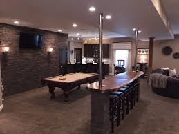 traditional basement remodel