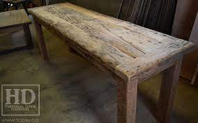 Reclaimed Wood Console Table Ontario
