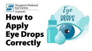 how to apply eye drops