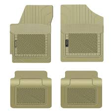 pantssaver custom fit floor mats for volvo xc90 2016 2023 all weather protection 4 piece set beige