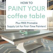 how to paint your coffee table notice