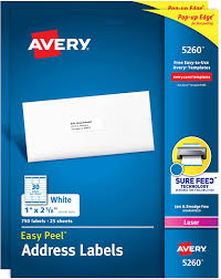 Designed by anythingbutperfect.com, these labels, planner and card are in printable fillable pdf templates. Amazon Com Avery Address Labels With Sure Feed For Laser Printers 1 X 2 5 8 1500 Labels 2 Pack 5260 Office Products