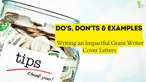 writing a grant writer cover letters
