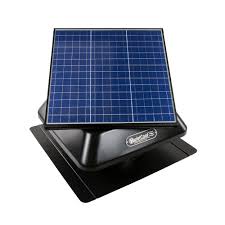 solar powered roof mount attic fan