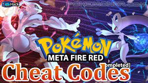 Pokemon Meta Fire Red X and Y - Cheat Codes - YouTube
