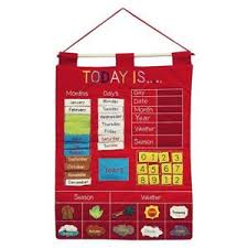 Details About Kids Chart Wall Calendar Learn Days Months Year Season Weather Toddler New