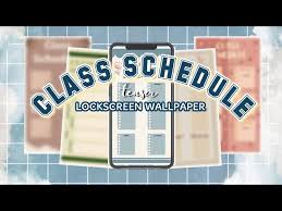 cl schedule lockscreen wallpaper