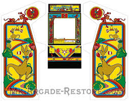 kangaroo side art arcade cabinet