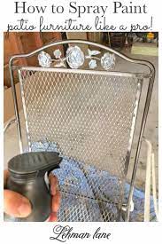 How To Spray Paint Patio Furniture Like