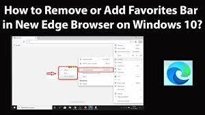 add favorites bar in new edge browser