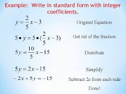 5 6 standard form of a linear equation