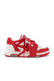 OFF-WHITE Out Of Office Sneaker in White & Red | REVOLVE