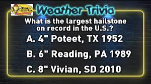 Old tvs often contain hazardous waste that cannot be put in garbage dumpsters. Ed Piotrowski On Twitter Tonight S Trivia Question On Tv What Is The Largest Hailstone On Record In The Us Answer 8 In Vivian Sd In 2010 Do You Know The Significance Of