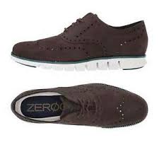 Details About Cole Haan Men Casual Shoes Zerogrand Wingtip Oxford Shoes Dark Roast