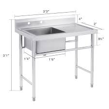 stainless steel kitchen sink with