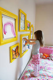 kids art gallery wall the caterpillar