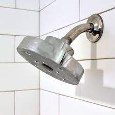 remove calcium deposits from a shower head