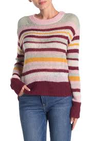 Naadam Striped Open Knit Dolman Sweater Nordstrom Rack