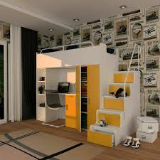 The chest of drawers and cabinet will give you even more place to store the goods of your kid. Children High Sleeper Loft Set Cabin Bed Wardrobe Desk Stairs Many Shelves New Bunk Beds With Stairs