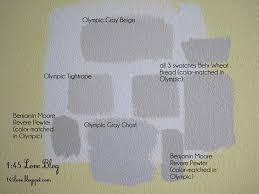 Greige Paint Wall Swatches Olympic