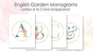 Printable Monogram Letters For Your