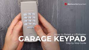 reset a liftmaster garage door keypad