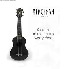 beachman waterproof soprano ukulele
