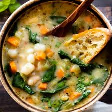 white bean gnocchi soup this savory vegan