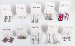 lot of 10 pairs earrings world travel