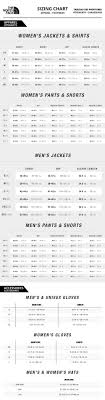 All Inclusive The North Face Womens Size Chart North Face