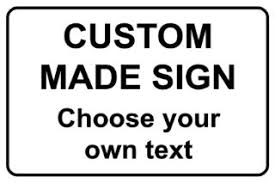 kpcm custom made sign personalised text