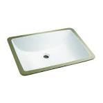U1812-White Rectangular Bathroom Sink - MR Direct