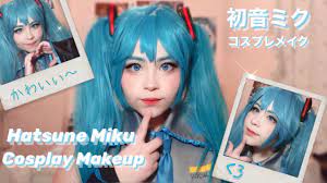 hatsune miku cosplay makeup 初音ミクメイク