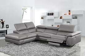 Provide ample seating with sectional sofas. Divani Casa Maine Modern Dark Grey Eco Leather Sectional Sofa W Recliner