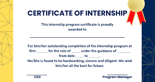 internship certificate pdf templates