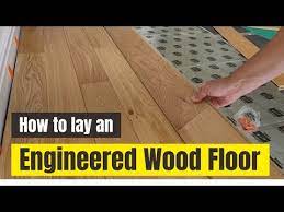 engineered wood flooring project step
